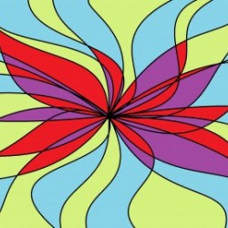 Fluttering hair in the wind